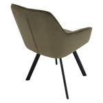 Casa si Gradina - Mobilier - Scaune si fotolii - Scaune - Scaun de design, Velvet verde/negru, PETIN - Infinity.ro