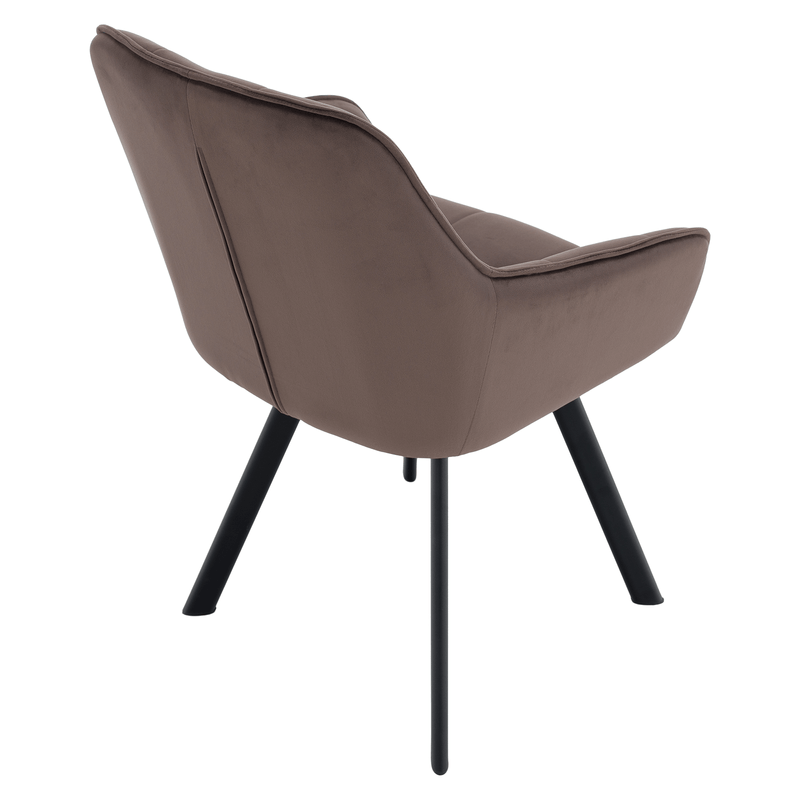 Casa si Gradina - Mobilier - Scaune si fotolii - Scaune - Scaun de design, gri-maronie Velvet/negru, PETIN - Infinity.ro