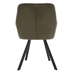 Casa si Gradina - Mobilier - Scaune si fotolii - Scaune - Scaun de design, Velvet verde/negru, PETIN - Infinity.ro