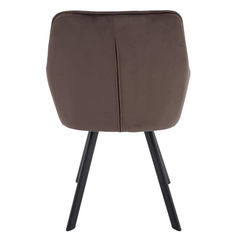 Casa si Gradina - Mobilier - Scaune si fotolii - Scaune - Scaun de design, gri-maronie Velvet/negru, PETIN - Infinity.ro