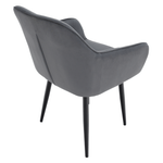 Casa si Gradina - Mobilier - Scaune si fotolii - Scaune - Fotoliu de design, material Velvet gri, VERIO - Infinity.ro