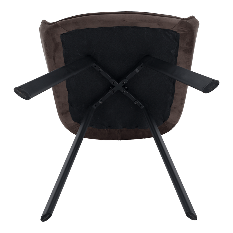 Casa si Gradina - Mobilier - Scaune si fotolii - Scaune - Scaun de design, gri-maronie Velvet/negru, PETIN - Infinity.ro