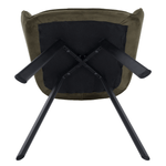 Casa si Gradina - Mobilier - Scaune si fotolii - Scaune - Scaun de design, Velvet verde/negru, PETIN - Infinity.ro