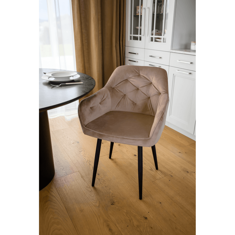 Casa si Gradina - Mobilier - Scaune si fotolii - Scaune - Fotoliu, maro deschis/negru, VERIO - Infinity.ro
