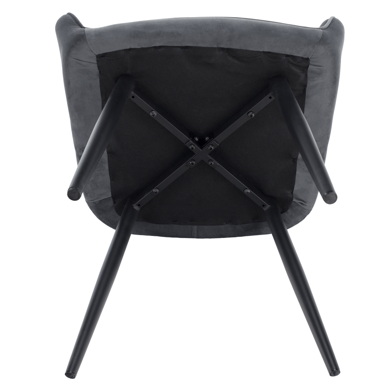 Casa si Gradina - Mobilier - Scaune si fotolii - Scaune - Fotoliu de design, material Velvet gri, VERIO - Infinity.ro