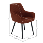 Casa si Gradina - Mobilier - Scaune si fotolii - Scaune - Scaun de design, maro/negru, OSKOR - Infinity.ro