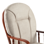 Casa si Gradina - Mobilier - Scaune si fotolii - Fotolii - Scaun balansoar cu suport pentru picioare, nuc/bej, TALMAN - Infinity.ro