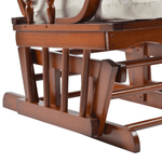 Casa si Gradina - Mobilier - Scaune si fotolii - Fotolii - Scaun balansoar cu suport pentru picioare, nuc/bej, TALMAN - Infinity.ro