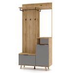 Casa si Gradina - Mobilier - Dulapuri si sifoniere - Dulapuri - Set pentru hol, stejar evoke/grafit, NODRI - Infinity.ro