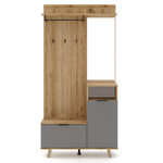 Casa si Gradina - Mobilier - Dulapuri si sifoniere - Dulapuri - Set pentru hol, stejar evoke/grafit, NODRI - Infinity.ro