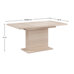 Casa si Gradina - Mobilier - Mese si birouri - Mese bucatarie si dining - Masa extensibila pentru sufragerie, stejar sonoma, 160-200x90 cm, BOBA - Infinity.ro