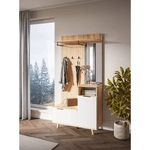 Casa si Gradina - Mobilier - Dulapuri si sifoniere - Dulapuri - Set pentru hol, stejar evoke/alb, NODRI - Infinity.ro