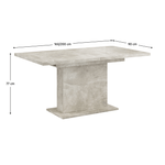 Casa si Gradina - Mobilier - Mese si birouri - Mese bucatarie si dining - Masa extensibila de sufragerie, beton, 160-200x90 cm, BOBA - Infinity.ro