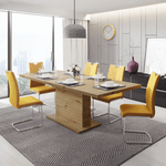 Casa si Gradina - Mobilier - Mese si birouri - Mese bucatarie si dining - Masa de sufragerie extensibila, stejar artisan, 160-200x90 cm, BOBA - Infinity.ro