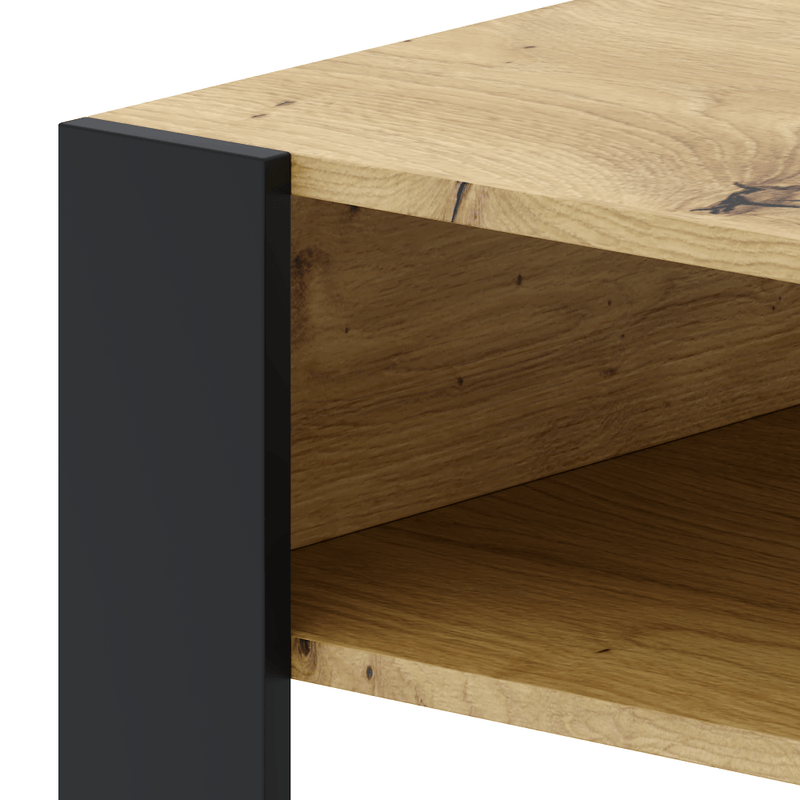 Casa si Gradina - Mobilier - Mese si birouri - Masute de cafea - Masuta de cafea, stejar artisan / neagra, CARA 1 - Infinity.ro