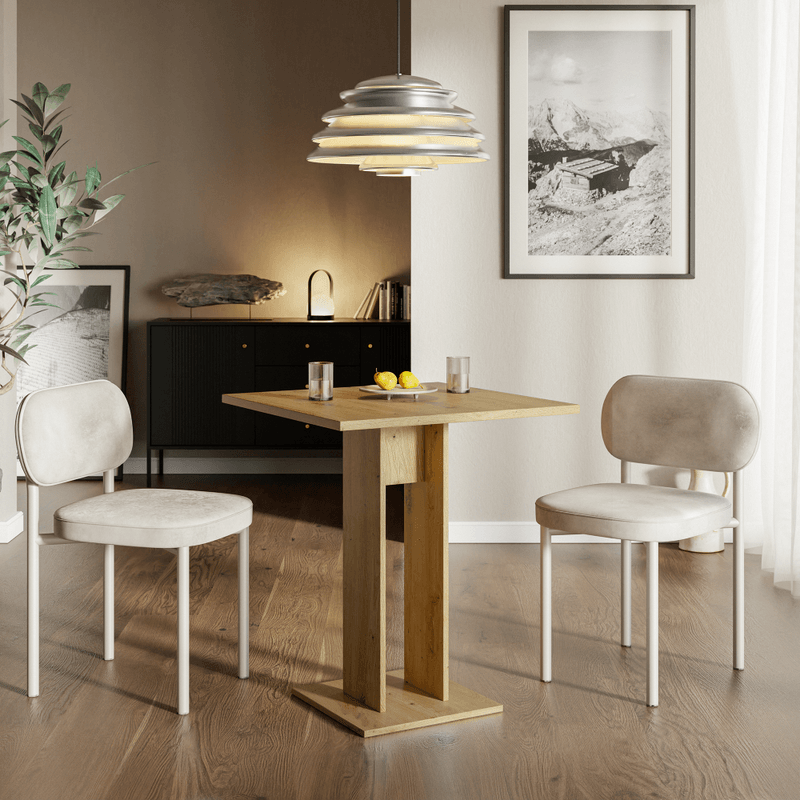 Casa si Gradina - Mobilier - Mese si birouri - Mese bucatarie si dining - Masa de sufragerie, stejar artisan, 67,5x67,5 cm, EVERET - Infinity.ro