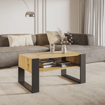 Casa si Gradina - Mobilier - Mese si birouri - Masute de cafea - Masuta de cafea, stejar artisan / neagra, CARA 1 - Infinity.ro