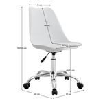 Casa si Gradina - Mobilier - Scaune si fotolii - Scaune - Scaun de birou, alb, DARISA 2 NEW - Infinity.ro