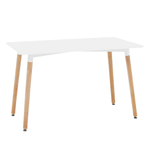 Casa si Gradina - Mobilier - Mese si birouri - Mese bucatarie si dining - Masa dining, alb/fag, 120x80 cm, DIDIER 5 NEW - Infinity.ro