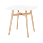 Casa si Gradina - Mobilier - Mese si birouri - Mese bucatarie si dining - Masa dining, alba/natural, 80x80 cm, DEJAN 3 NEW - Infinity.ro