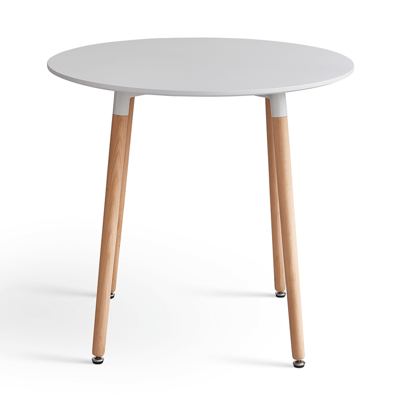 Casa si Gradina - Mobilier - Mese si birouri - Mese bucatarie si dining - Masa dining, alb/fag, diametru 80 cm, ELCAN NEW TYP 2 - Infinity.ro