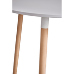Casa si Gradina - Mobilier - Mese si birouri - Mese bucatarie si dining - Masa dining, alb/fag, diametru 80 cm, ELCAN NEW TYP 2 - Infinity.ro
