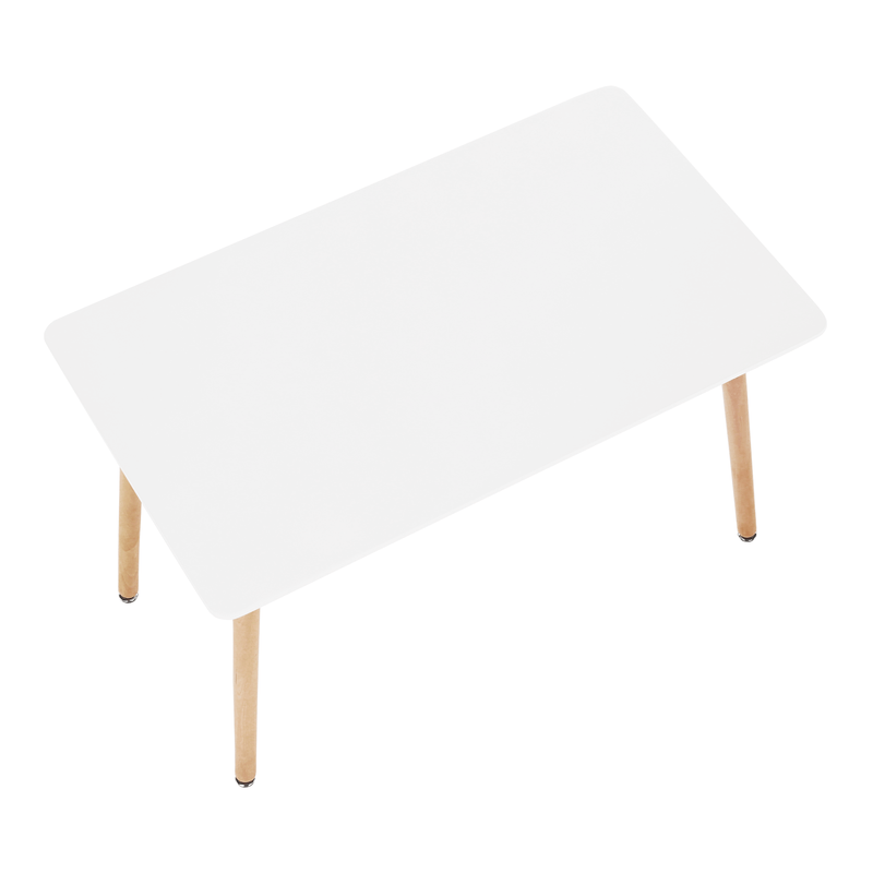 Casa si Gradina - Mobilier - Mese si birouri - Mese bucatarie si dining - Masa dining, alb/fag, 120x80 cm, DIDIER 5 NEW - Infinity.ro