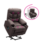 Ingrijire personala si Cosmetice - Sanatate si wellness - Articole wellness - Fotolii de masaj - Fotoliu extensibil de masaj, maro, HUDSON - Infinity.ro