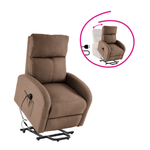 Casa si Gradina - Mobilier - Scaune si fotolii - Fotolii - Fotoliu de relaxare pozitionabil, maro deschis, NERIS - Infinity.ro