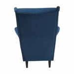 Casa si Gradina - Mobilier - Scaune si fotolii - Fotolii - Fotoliu, albastru/nuc, RUFINO 3 NEW - Infinity.ro