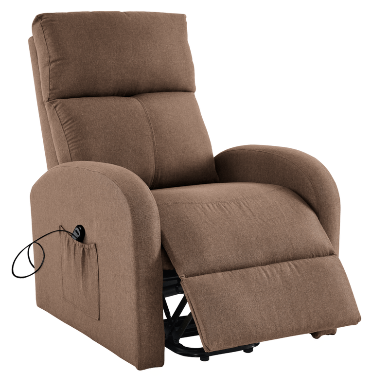 Casa si Gradina - Mobilier - Scaune si fotolii - Fotolii - Fotoliu de relaxare pozitionabil, maro deschis, NERIS - Infinity.ro