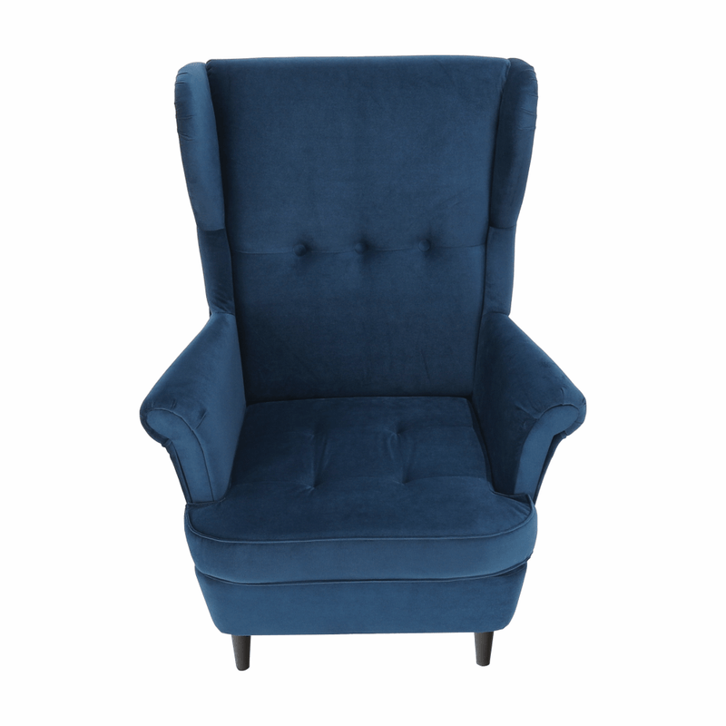 Casa si Gradina - Mobilier - Scaune si fotolii - Fotolii - Fotoliu, albastru/nuc, RUFINO 3 NEW - Infinity.ro