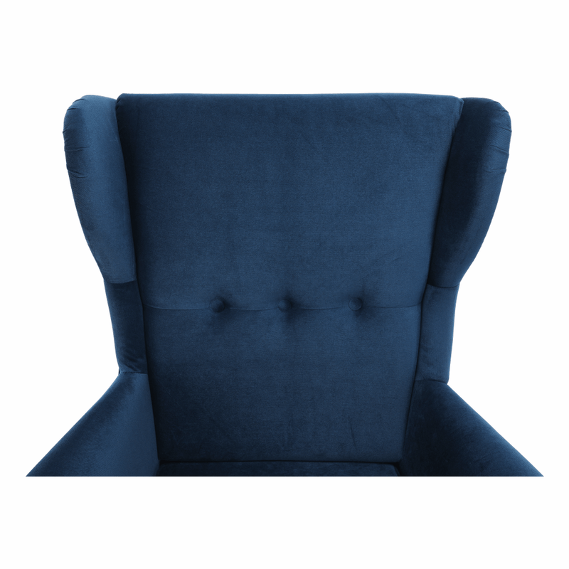 Casa si Gradina - Mobilier - Scaune si fotolii - Fotolii - Fotoliu, albastru/nuc, RUFINO 3 NEW - Infinity.ro