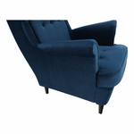 Casa si Gradina - Mobilier - Scaune si fotolii - Fotolii - Fotoliu, albastru/nuc, RUFINO 3 NEW - Infinity.ro