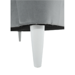 Casa si Gradina - Mobilier - Scaune si fotolii - Fotolii - Fotoliu, material textil gri deschis/alb, RUFINO 3 NEW - Infinity.ro
