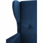 Casa si Gradina - Mobilier - Scaune si fotolii - Fotolii - Fotoliu, albastru/nuc, RUFINO 3 NEW - Infinity.ro