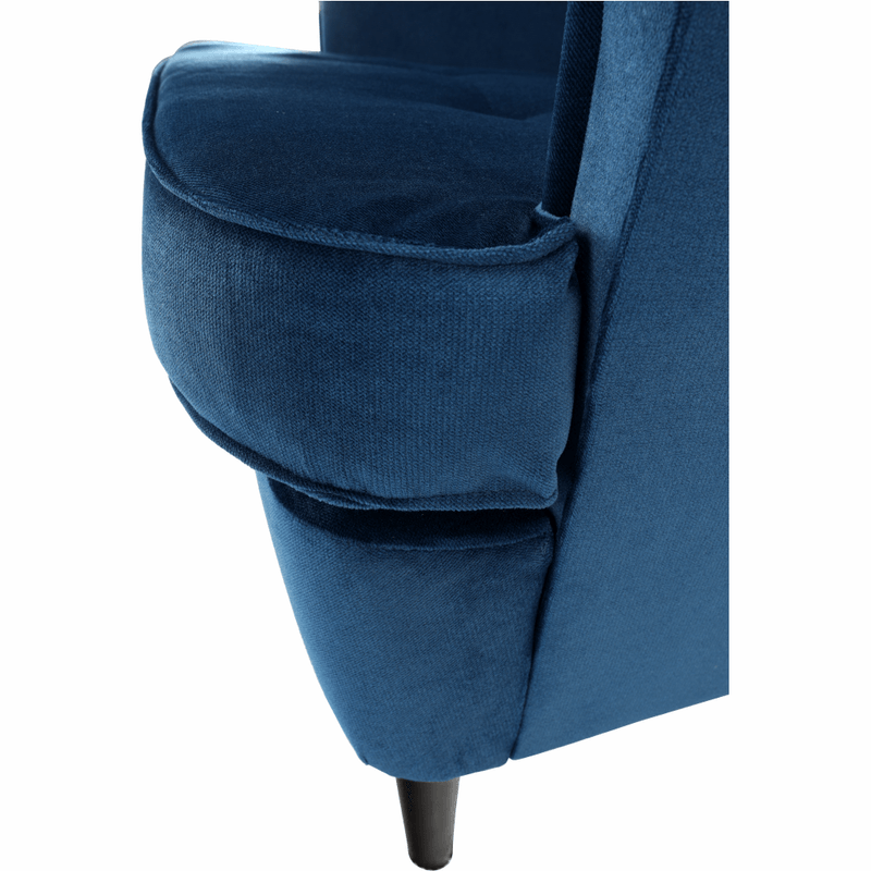 Casa si Gradina - Mobilier - Scaune si fotolii - Fotolii - Fotoliu, albastru/nuc, RUFINO 3 NEW - Infinity.ro