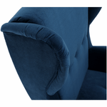Casa si Gradina - Mobilier - Scaune si fotolii - Fotolii - Fotoliu, albastru/nuc, RUFINO 3 NEW - Infinity.ro