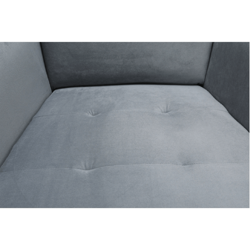 Casa si Gradina - Mobilier - Scaune si fotolii - Fotolii - Fotoliu, material textil gri deschis/alb, RUFINO 3 NEW - Infinity.ro
