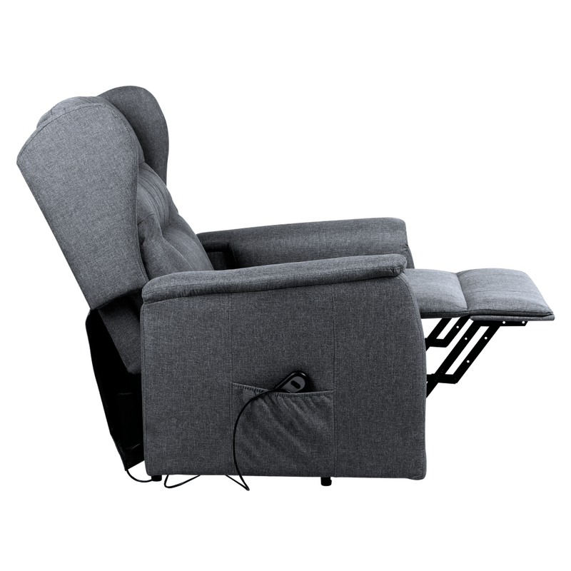 Casa si Gradina - Mobilier - Scaune si fotolii - Fotolii - Fotoliu de relaxare pozitionabil, gri deschis, DOURO - Infinity.ro