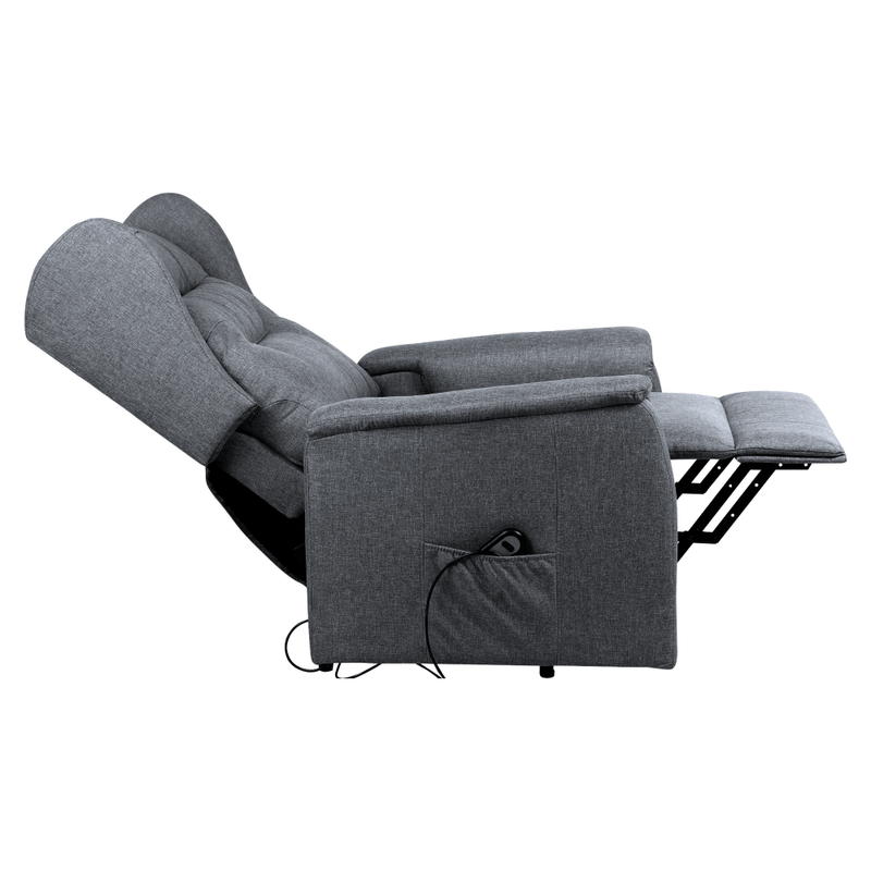Casa si Gradina - Mobilier - Scaune si fotolii - Fotolii - Fotoliu de relaxare pozitionabil, gri deschis, DOURO - Infinity.ro