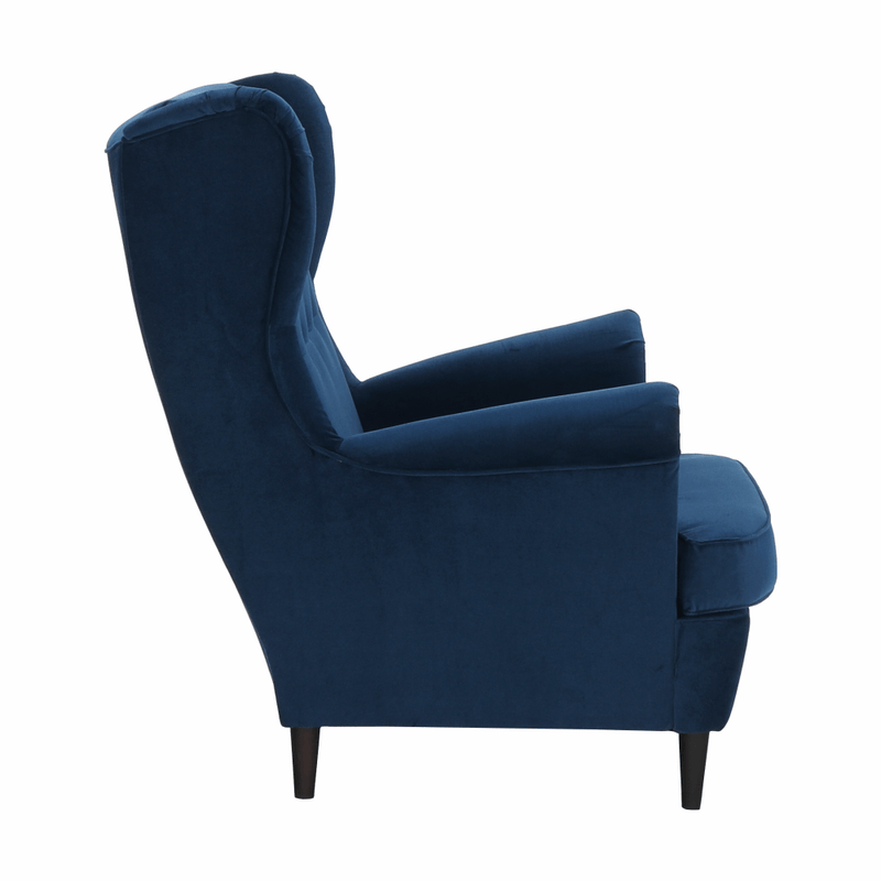 Casa si Gradina - Mobilier - Scaune si fotolii - Fotolii - Fotoliu, albastru/nuc, RUFINO 3 NEW - Infinity.ro
