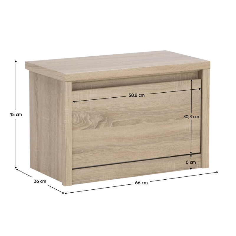 Casa si Gradina - Mobilier - Dulapuri si sifoniere - Dulapuri pantofi - Pantofar 1K, stejar sonoma, NORTY TYP 23 - Infinity.ro