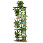 Casa si Gradina - Gradinarit si plante - Plante si ghivece - Ghivece si suporturi - Suport de flori, alb/stejar sonoma, LEDOR TIP 3 - Infinity.ro