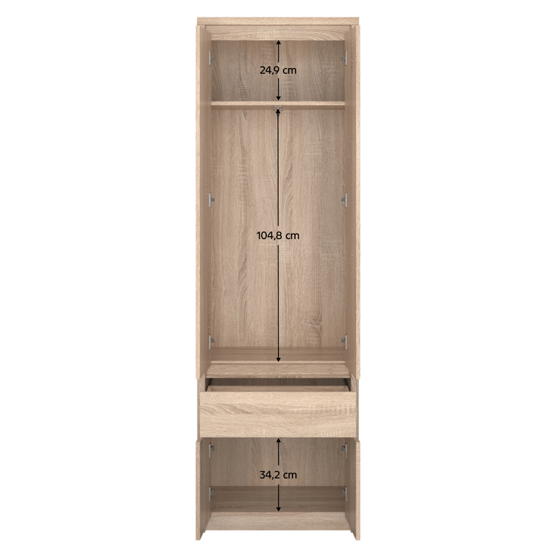 Casa si Gradina - Mobilier - Dulapuri si sifoniere - Dulapuri - Dulap pentru umerase 4D1S/70, stejar sonoma, NORTY TYP 22 - Infinity.ro