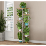 Casa si Gradina - Gradinarit si plante - Plante si ghivece - Ghivece si suporturi - Suport de flori, alb/stejar sonoma, LEDOR TIP 3 - Infinity.ro