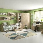 Casa si Gradina - Mobilier - Paturi si accesorii - Paturi - Pat 2S, 90x200, stejar sonoma, NORTY TYP 28 - Infinity.ro