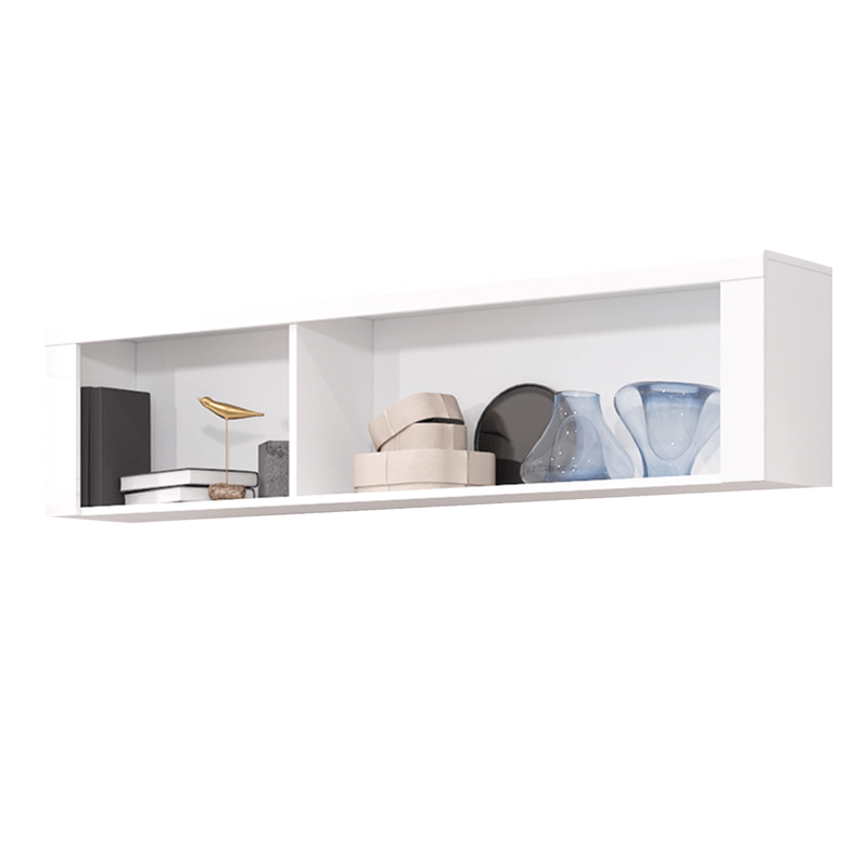 Casa si Gradina - Mobilier - Biblioteci si rafturi - Etajere - Raft suspendat 160, alb lucios, LINDY - Infinity.ro