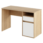 Casa si Gradina - Mobilier - Mese si birouri - Birouri - Masa pentru calculator, stejar sonoma/alb, BILI NEW - Infinity.ro