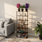 Casa si Gradina - Mobilier - Biblioteci si rafturi - Etajere - Raft multifunctional, negru/lemn rustic, ETUDA TIP 2 - Infinity.ro